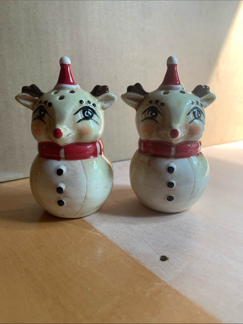 Johanna Parker reindeer salt and pepper shakers